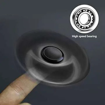 ATESSON Fidget Spinners Toy,Durable High Speed Bearing Metal Hand Finger Spinner EDC ADHD Focus Anxiety Stress Relief Boredom Killing Time Toys for Kids Adults
