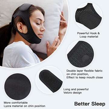 Effective Anti Snore Chin Strap for Men and Women