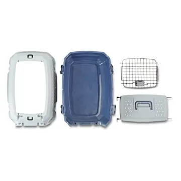 Durable Amazon Basics Dual-Door Pet Carrier for Travel