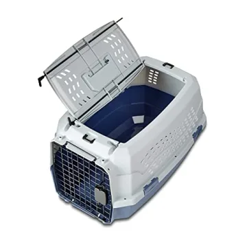 Durable Amazon Basics Dual-Door Pet Carrier for Travel