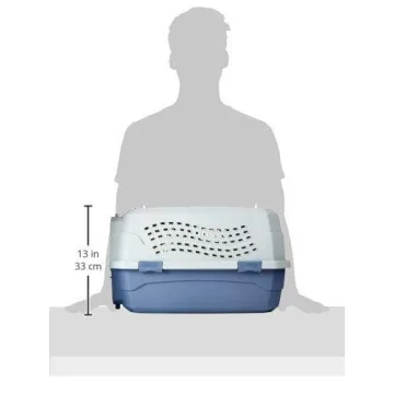 Durable Amazon Basics Dual-Door Pet Carrier for Travel