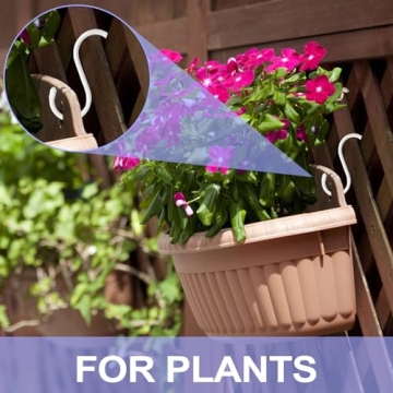 Durable S Hooks for Organizing Plants, Clothes, and More