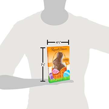 Russell Stover Milk Chocolate Caramel Bunny - Easter Favorite