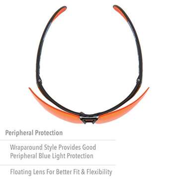 Honeywell UVEX Protege BLK SCT Orange S4204X