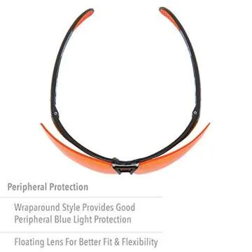 Honeywell UVEX Protege BLK SCT Orange S4204X