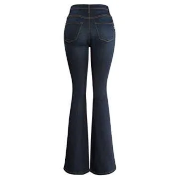 URBAN K High Waist Denim Bell Bottoms for Stylish Women