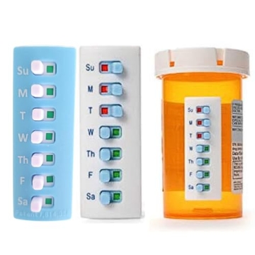 Take-n-Slide Medication Tracker 2 Pack for Smart Dosing