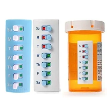 Take-n-Slide Medication Tracker 2 Pack for Smart Dosing