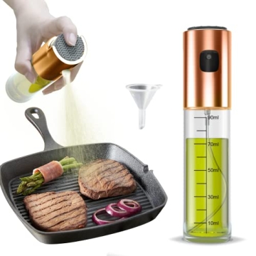 Uxoai Oil Sprayer for Cooking, Olive Oil Sprayer Mister, 100ml Olive Oil Spray Bottle, Air Fryer Veg...