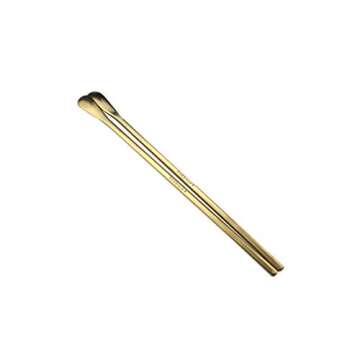 JASHII Gold Matte Long Handle Spoon Cocktail Mixing Stirring Spoons Iced Tea Coffee Spoons with 8.6 inch Long Handle Brushed SUS304 Stainless Steel, 3-Piece