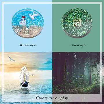 DIY Round Coaster Mold Big Silicone Coaster Mold Epoxy Resin Coaster Molds Silicone Resin Casting Molds for Casting with Resin, Cement, 3.93 inches/ 10 cm in Diameter