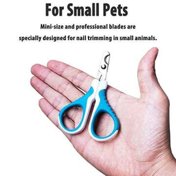 gonicc Professional Pet Nail Clippers for Cats and Small Pets