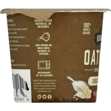 Kodiak Instant Protein Chocolate Chip Oatmeal In A Cup, 2.12 Ounce