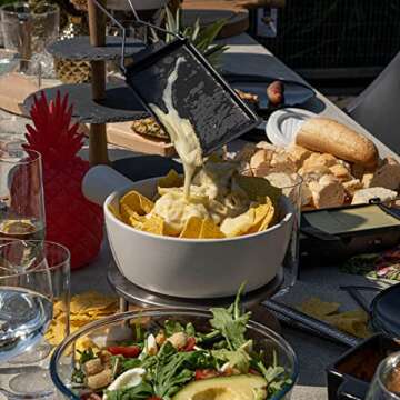 Boska Fondue Set Bianco - for 875 Grams of Melted Cheese - 1,3 L