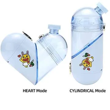 Unique Creative Heart-Shaped Water Bottle 330ML