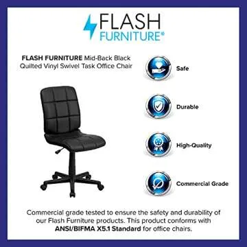 Flash Furniture Clayton Ergonomic Desk Chair - Adjustable Style