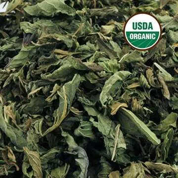 Peppermint Tea 1LB (16Oz) 100% CERTIFIED Organic Peppermint Loose Leaf (Whole Leaf) Leaf Peppermint Herbal Tea (Mentha piperita), Bulk 1 lb. stand-up BPA-free Bulk Resealable Bags from U.S. Wellness