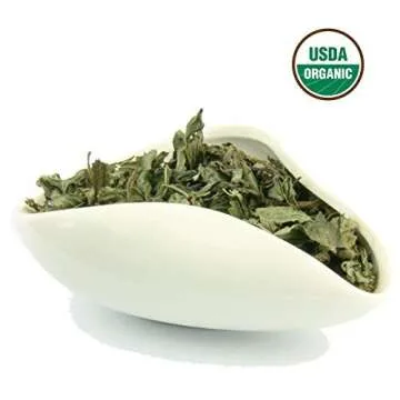 Peppermint Tea 1LB (16Oz) 100% CERTIFIED Organic Peppermint Loose Leaf (Whole Leaf) Leaf Peppermint Herbal Tea (Mentha piperita), Bulk 1 lb. stand-up BPA-free Bulk Resealable Bags from U.S. Wellness