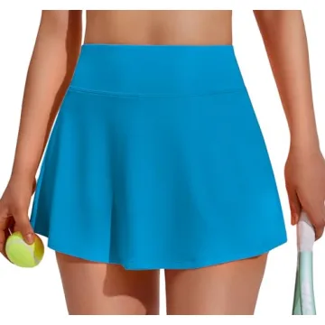 Stylish PINSPARK Skort for Women with Built-in Shorts and Pocket