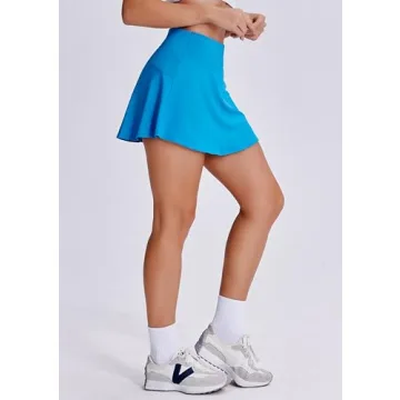 Stylish PINSPARK Skort for Women with Built-in Shorts and Pocket