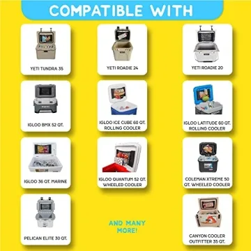 Above Sea Level Cooler Net for Dry Storage and Organization, Compatible with Yeti, Coleman, Igloo, Pelican, and Canyon Ice Chests, Removable and Washable