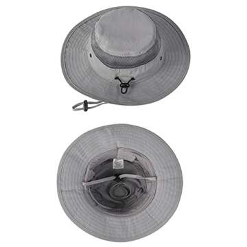 Baby Sun Hat Beach Breathable UPF 50+ UV Protection Kids Boys Girls Outdoor Summer Play Cap (Beige, S-(6-24 Months))