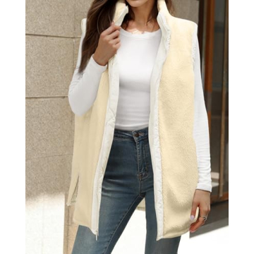 Zeagoo Reversible Puffer Vest for Women - Stylish Warmth