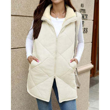 Zeagoo Reversible Puffer Vest for Women - Stylish Warmth