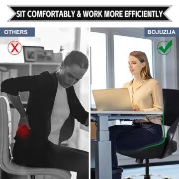 Comfortable Ergonomic Drafting Chair with Lumbar Support