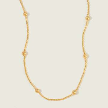 MEVECCO Anklet for Women Gold Ball Bead Chain Station 14K Gold Plated Dainty Boho Beach Summer Simple Foot Jewelry Ankle Bracelet