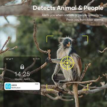 Cellular Trail Camera Wireless Outdoor, Solar Trail Camera with 2K Night Vision, PTZ Hunting Game Camera Included 4G LTE SIM Card (Verizon/T&T/T-Mobile) for Wildlife Monitoring or Property Security