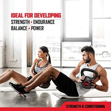 15 lb RBX Cement Kettlebell - Shock-Proof for Home Workouts