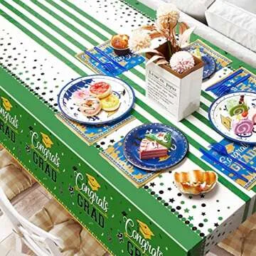 SCIONE Graduation Party Decorations Tablecloths Class of 2023, 3 Pcs Tablecover Graduation Party Supplies, 54"x108" Plastic Disposable Congrats Grad Table Clothes Decor for 2023