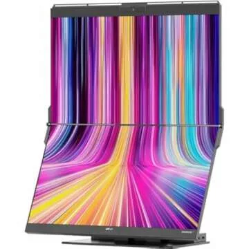 Mobile Pixels Geminos T (2 x 24 inch) Dual Stacked Touchscreen with All-inclusive Workstation, 65W USB-C Charging Computer Monitor, 1080P Webcam&Speakers, USB-A/USB-C/HDMI, Ergo Design (2 Monitors)