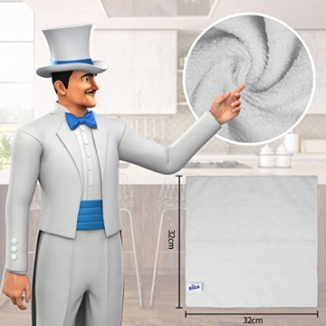 MR.SIGA Microfiber Cloths for Streak-Free Cleaning