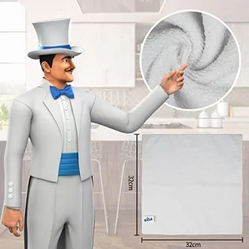 MR.SIGA Microfiber Cloths for Streak-Free Cleaning