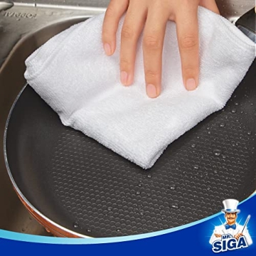 MR.SIGA Microfiber Cloths for Streak-Free Cleaning