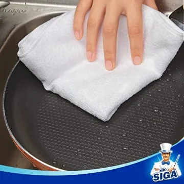 MR.SIGA Microfiber Cloths for Streak-Free Cleaning