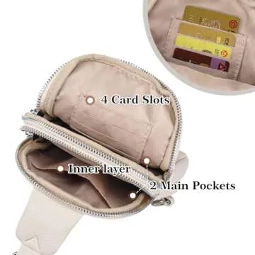 INICAT 2-IN-1 Crossbody Sling Bags for Women