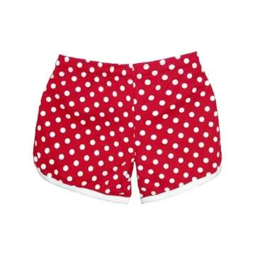 Disney Junior Ladies Minnie Mouse Peeking Short, Red Polka Dot Small