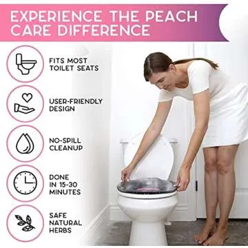 Collapsible Steam Seat with All Natural Yoni Herbs, Sitz Bath Seat - Soothes Hemorrhoids, Supports Ph Balance, Postpartum Care, Cleanse Vaginal Odor & Menstrual Cramps - Feminine Toilet Product