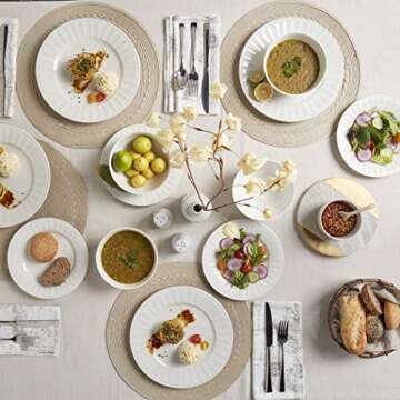 TTU Tabletops Gallery 12 Piece Dinnerware Set - Durable & Stylish
