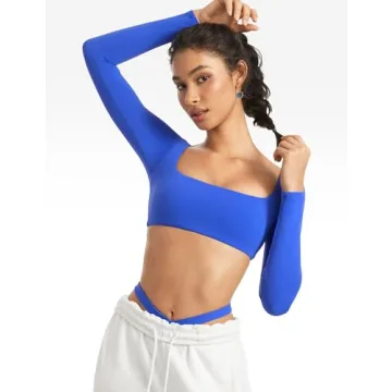 Stylish INGIA Womens Square Neck Crop Top for Comfort