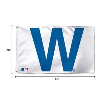 Wincraft MLB Chicago Cubs W Deluxe Flag, 3 x 5', Multicolor