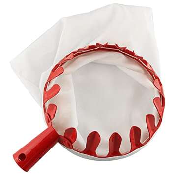 JCBIZ Metal Fruit Picker 140mm Red Agricultural Garden Hardware Tools High Altitude Portable Fruit P...