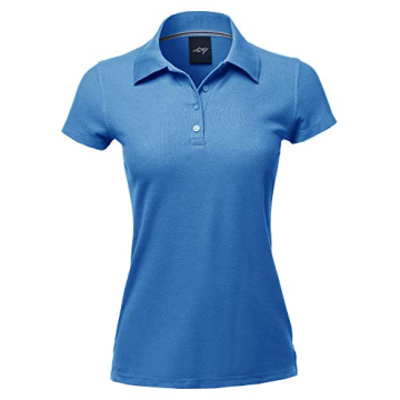 Casual Junior-Fit Cotton Pique Polo Shirt Coastal Blue S