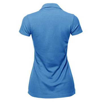 Casual Junior-Fit Cotton Pique Polo Shirt Coastal Blue S