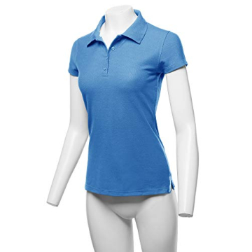 Casual Junior-Fit Cotton Pique Polo Shirt Coastal Blue S