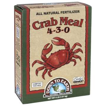 Down to Earth Crab Meal Natural Fertilizer 4-3-0 4lb