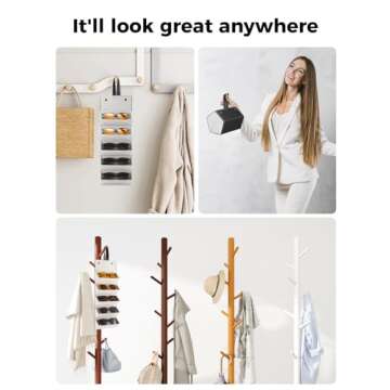 Simplelement Travel Sunglasses Organizer, Sunglass Travel Case for Multiple Pairs, Portable Glasses Travel Case Organizer